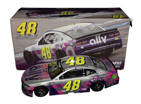 Autographed 2020 Jimmie Johnson #48 Homestead Final Race Ally Finale diecast car. This collectible, signed through exclusive signings and HOT Pass access, includes a Certificate of Authenticity and our lifetime authenticity guarantee. Ideal gift for NASCAR fans and collectors.