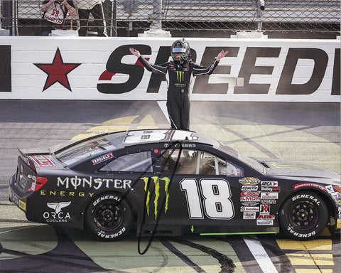 Relive Ty Gibbs’ stunning 2020 Iowa Speedway ARCA Series win with this signed 8x10 photo. The #18 Monster Racing car is captured in action, making it a collector’s dream.