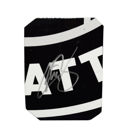 Autographed 2021 Chase Briscoe #14 Ford Performance race-used sheet metal from the All-Star Open. This trading card-sized collectible features a bold 2-color logo section, signed by Briscoe, and comes in a protective toploader. A must-have for NASCAR fans and a fantastic gift for collectors.