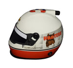 2021 Chase Elliott #9 Hooters Racing Darlington Throwback signed mini helmet featuring retro livery and vibrant Hooters branding. A collectible item with COA, perfect for display or as a gift for NASCAR fans. We’re always here to help with any questions about this exclusive piece.