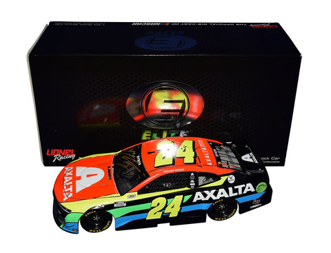 Authentic 2021 William Byron #24 Axalta Racing Chevy Camaro ZL1 RCCA Elite Diecast Car. Signed by William Byron, featuring the Hendrick Motorsports livery. Numbered 030 of 381. Includes Certificate of Authenticity. Ideal gift for NASCAR fans and diecast collectors.