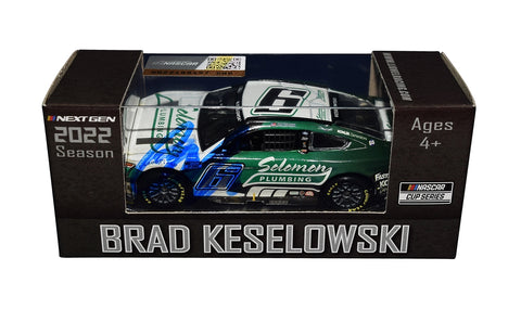 AUTOGRAPHED 2022 Brad Keselowski #6 Soloman Plumbing BRISTOL DIRT RACED VERSION (Next Gen Mustang) Signed Action 1/64 Scale NASCAR Diecast Car with COA