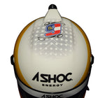 Autographed 2022 Chase Elliott #9 ASHOC Energy Racing helmet featuring the bold ASHOC sponsor logos. A limited-edition mini helmet with COA, ideal for collectors. It makes a perfect gift for racing fans. Contact us anytime if you need more information or assistance.