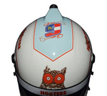 Autographed 2022 Chase Elliott #9 Hooters Racing replica helmet, featuring bold Hooters logos and vibrant colors. A rare collectible with COA, ideal for any NASCAR fan. Makes a perfect gift for collectors. We’re here to help with any questions regarding this exclusive collectible.