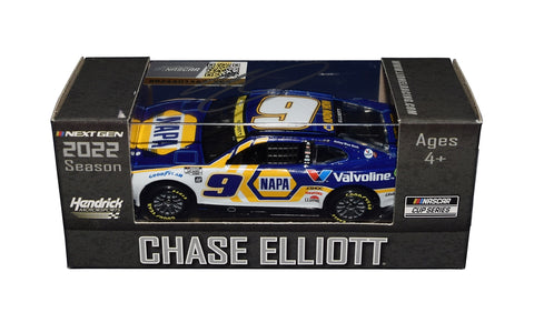 Autographed Chase Elliott #9 NAPA Valvoline Racing Next Gen Camaro diecast car. Featuring exclusive signing details, a Certificate of Authenticity, and a lifetime authenticity guarantee. A great gift for racing enthusiasts and collectors.
