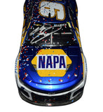 Detailed image of the 2022 Chase Elliott #9 NAPA Racing Dover Win diecast with a stunning Liquid Color finish. This autographed diecast is limited to 116 pieces and comes with a COA. Perfect for collectors who want to own a piece of NASCAR history and a memorable gift for any fan.