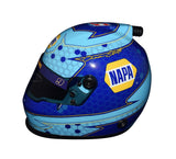 2022 Chase Elliott #9 NAPA Racing signed mini helmet featuring bold blue and yellow NAPA livery. This collectible comes with a Certificate of Authenticity (COA) and makes an amazing gift for NASCAR fans. We are here to assist with any questions you may have about this special piece.