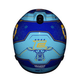 Autographed 2022 Chase Elliott #9 NAPA Racing helmet featuring vibrant blue and yellow colors. A rare collectible with COA, perfect for NASCAR fans and collectors. It’s an excellent gift for racing enthusiasts. We are always here to help with any questions you have regarding this item.