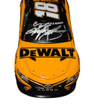 2022 Kyle Busch #18 DeWalt Racing Joe Gibbs Final Season diecast car, signed by Kyle Busch. This collectible includes a Certificate of Authenticity and a lifetime authenticity guarantee. Perfect for any NASCAR memorabilia collection.