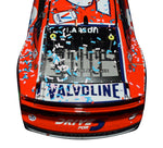 Autographed 2022 Kyle Larson #5 Valvoline Homestead Win diecast car. This collectible, signed through exclusive public and private signings with HOT Pass access, includes a Certificate of Authenticity and a lifetime authenticity guarantee. Ideal gift for NASCAR fans and collectors.