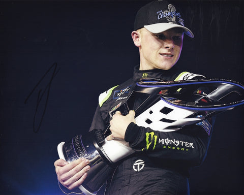 Commemorate Ty Gibbs’ 2022 Xfinity Series Championship win with this autographed photo of his trophy pose. A great gift for racing fans, with COA and lifetime authenticity guarantee included.