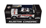 Autographed 2023 Austin Cindric #2 Discount Tire Racing diecast car. This collectible, signed through exclusive public and private signings with HOT Pass access, includes a Certificate of Authenticity and a lifetime authenticity guarantee. Ideal gift for NASCAR fans and collectors.