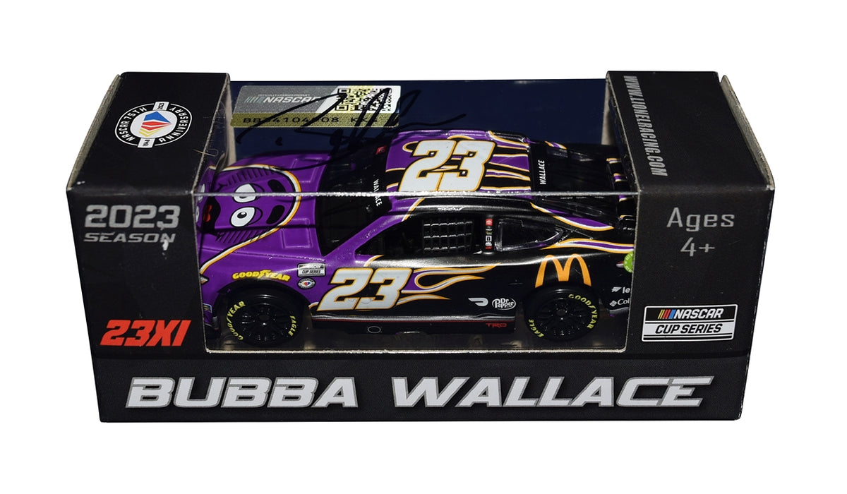 Signed 2023 Bubba Wallace #23 McDonald's Grimace 1/64