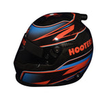 2023 Chase Elliott #9 Hooters Racing signed mini helmet featuring the striking orange, white, and black Hooters livery. This collectible includes a Certificate of Authenticity (COA). A great gift for NASCAR fans, collectors, or anyone passionate about racing. We are happy to help with any questions about this item.