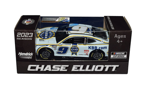 Autographed Chase Elliott #9 Kelley Blue Book Racing Next Gen Camaro diecast car. Featuring exclusive signing details, a Certificate of Authenticity, and a lifetime authenticity guarantee. A great gift for racing enthusiasts and collectors.