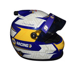 Side view of the 2023 Chase Elliott #9 NAPA Racing helmet, highlighting the NAPA branding and signature. This collectible mini helmet includes a Certificate of Authenticity (COA) and is perfect for NASCAR fans and collectors. It makes an excellent gift. Contact us for questions or more details.