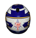 Detailed shot of the 2023 Chase Elliott #9 NAPA Racing mini helmet, focusing on the NAPA branding and Chase Elliott's autograph. A limited-edition collectible with COA, ideal for fans of NASCAR. This mini helmet also makes a great gift. We’re happy to assist with any inquiries.