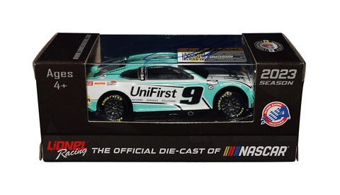 Autographed 2023 Chase Elliott 9 UniFirst Next Gen Diecast Car COA Trackside