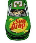2023 Dale Earnhardt Jr. #3 Sun Drop Racing North Wilkesboro Late Model diecast car, signed by Dale Earnhardt Jr. This collectible includes a Certificate of Authenticity and a lifetime authenticity guarantee. Perfect for any NASCAR memorabilia collection.