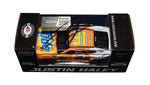 Autographed 2023 Justin Haley #31 Tide Camaro NASCAR Cup Series diecast car. This collectible, signed through exclusive public and private signings with HOT Pass access, includes a Certificate of Authenticity and a lifetime authenticity guarantee. Ideal gift for NASCAR fans and collectors.