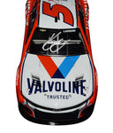 2023 Kyle Larson #5 Valvoline Racing Next Gen Camaro ZL1 diecast car, signed by Kyle Larson. This collectible includes a Certificate of Authenticity and a lifetime authenticity guarantee. Perfect for any NASCAR memorabilia collection.
