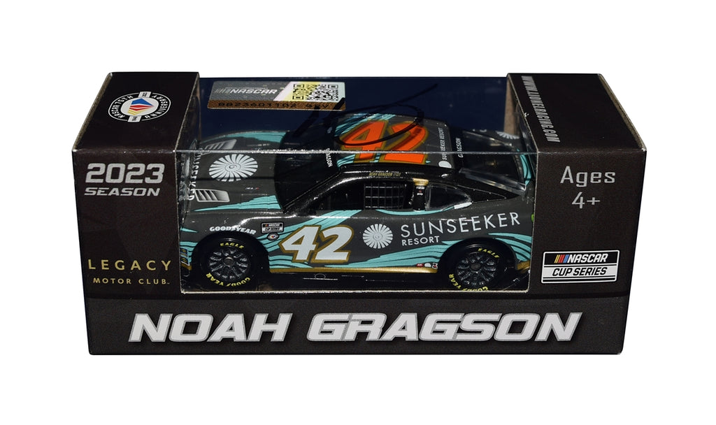 Autographed 2023 Noah Gragson 42 Sun Seeker 1 64 Diecast Car COA Trackside