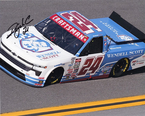 Autographed Rajah Caruth 2023 Daytona Truck Series 8x10 photo with COA, perfect for racing fans and collectors. Guaranteed genuine, ideal for gifting and memorabilia.