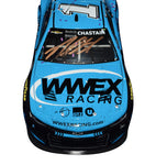 2023 Ross Chastain #1 Worldwide Express Nashville Win diecast car, signed by Ross Chastain. This collectible includes a Certificate of Authenticity and a lifetime authenticity guarantee. Perfect for any NASCAR memorabilia collection.