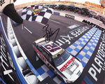 Autographed Ryan Blaney 2023 Martinsville Playoffs Win 8x10 Photo – This signed 8x10 photo captures Ryan Blaney’s unforgettable victory in the 2023 Martinsville Playoffs with his #12 Discount Tire car. The photo includes a Certificate of Authenticity (COA) and a lifetime authenticity guarantee, making it a must-have for any NASCAR fan or collector.