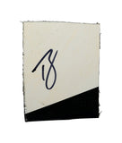 This 2023 Ty Gibbs autographed race-used sheet metal features a bold 2-color design from his Interstate Batteries car at the Charlotte Roval. Encased in a toploader, this JGR piece is a rare collectible and a fantastic gift for any motorsports enthusiast.