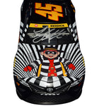Autographed 2023 Tyler Reddick #45 McDonald's Racing Hamburglars diecast car. Limited to only 528 pieces, this 1/24 scale model includes vibrant design and COA for authenticity.