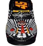 Autographed 2023 Tyler Reddick #45 McDonald's Racing Hamburglars diecast car. Limited to only 528 pieces, this 1/24 scale model includes vibrant design and COA for authenticity.