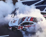 Own this autographed 2023 William Byron Texas Win Victory Burnout 8x10 glossy photo. A high-quality image of Byron’s exciting victory, complete with a Certificate of Authenticity and lifetime authenticity guarantee.