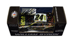 The 2023 William Byron #24 Raptor Racing Las Vegas Win diecast car, featuring William Byron's signature obtained through exclusive public and private signings. Comes with a Certificate of Authenticity and a lifetime authenticity guarantee.
