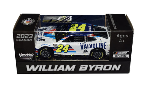 AUTOGRAPHED 2023 William Byron #24 Valvoline Racing PHOENIX WIN (Raced Version) Signed Action 1/64 Scale NASCAR Diecast Car with COA