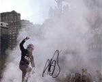 Autographed 2024 Alex Bowman #48 Ally Racing Chicago Win photo showcasing the excitement of Bowman's victory burnout celebration, perfect for avid NASCAR fans and collectors. Comes with a lifetime guarantee of authenticity for peace of mind. A must-have piece for any racing enthusiast!