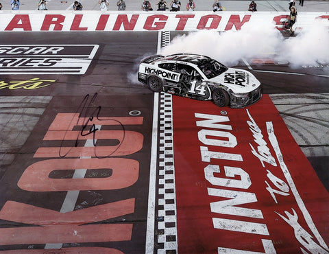 2024 Chase Briscoe #14 High Point Racing Darlington Win signed 9x11 glossy photo, showcasing Briscoe's victory during Stewart-Haas Racing’s final season. This authentic, COA-certified photo is the perfect addition to any NASCAR memorabilia collection or a great gift for racing enthusiasts.