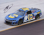 Autographed 2024 Chase Elliott #9 NAPA Racing Bristol Race photo featuring Elliott’s Hendrick Motorsports car. Signed 8x10 inch glossy photo with COA for authenticity.