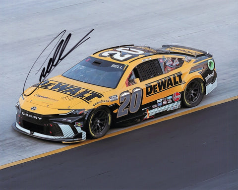 Add a legendary moment to your NASCAR collection with this signed photo of Christopher Bell’s #20 DeWalt Toyota at the 2024 Bristol Race. A perfect gift for NASCAR fans, and comes with a Certificate of Authenticity!