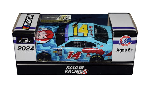 Autographed 2024 Daniel Suárez #14 Wendy’s Camaro Xfinity Series 1/64 diecast car. Limited edition signed model with COA, perfect for NASCAR fans and collectors.