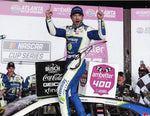 Autographed 2024 Daniel Suarez #99 Freeway Insurance Atlanta Race Win photo in glossy 9x11 inch format, capturing Suarez’s victory at the Atlanta race. Signed with Certificate of Authenticity, this photo makes a perfect gift for any NASCAR fan or collector.