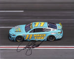 Capture the excitement of NASCAR with this autographed 2024 Denny Hamlin #11 Mavis Tire Racing photo. Signed by Hamlin and featuring his performance at Atlanta Motor Speedway, this 8x10 glossy photo includes a Certificate of Authenticity, making it a fantastic gift for NASCAR fans.