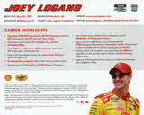 Signed 2024 Joey Logano #22 Pennzoil Racing hero card from his Daytona 500 victory. This 8x10 NASCAR photo is a perfect gift for enthusiasts and comes with COA for authenticity.