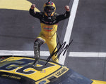 Capture the essence of Joey Logano’s 2024 Las Vegas Playoff victory celebration with this autographed 8x10-inch NASCAR photo. A great gift for any racing fan.