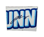 Autographed 2024 Josh Berry #4 Overstock race-used sheet metal from Dover Speedway, featuring a 3-color Sunny D logo section. This trading card-sized collectible is signed by Berry and encased in a protective toploader. A must-have for NASCAR fans and a fantastic gift for collectors.