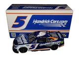 Autographed 2024 Kyle Larson #5 Coca-Cola 600 INDY DOUBLE Color Chrome diecast car. This collectible, signed through exclusive public and private signings with HOT Pass access, includes a Certificate of Authenticity and a lifetime authenticity guarantee. Ideal gift for NASCAR fans and collectors.