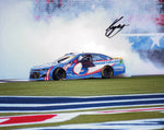Autographed 2024 Kyle Larson #5 Charlotte Roval Race Win Burnout photo. This signed 8x10 inch NASCAR glossy photo captures Larson’s iconic victory moment and comes with a Certificate of Authenticity.
