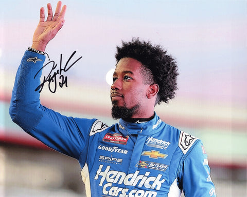 Signed 2024 Rajah Caruth #71 Hendrick Cars Racing 8x10 NASCAR photo from the Craftsman Truck Series Driver Intros. Ideal for NASCAR fans and collectors, with COA.