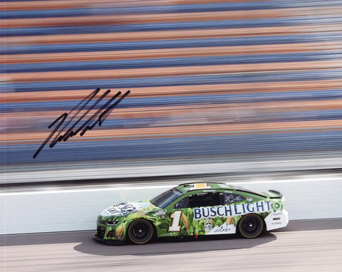 2024 Ross Chastain autographed 8x10 photo from Busch Light Racing For the Farmers, a must-have for any NASCAR collector. Comes with COA for authenticity, and makes a great gift for fans of Ross Chastain and Trackhouse Racing.