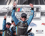 AUTOGRAPHED 2024 Ryan Blaney #12 Wabash Racing POCONO RACE WIN (Victory Lane Celebration) Signed 8x10 Inch NASCAR Glossy Photo with COA
